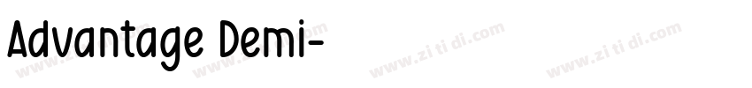 Advantage Demi字体转换 Advantage Demi字体转换